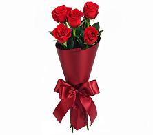 Букет 5 Красных роз Эдлесс Лав в Васильевке