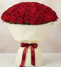 Букет 101 Красная роза Милано в Васильевке