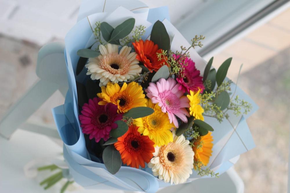 Букет цветов из: Герберы в Васильевке