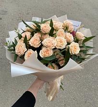 Букет Кремовые розы Латте в Васильевке