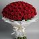 Букет 101 Красная роза Блэк Мэджик в Васильевке