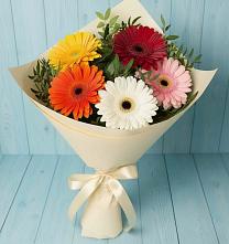 Букет цветов из:  Герберы в Васильевке
