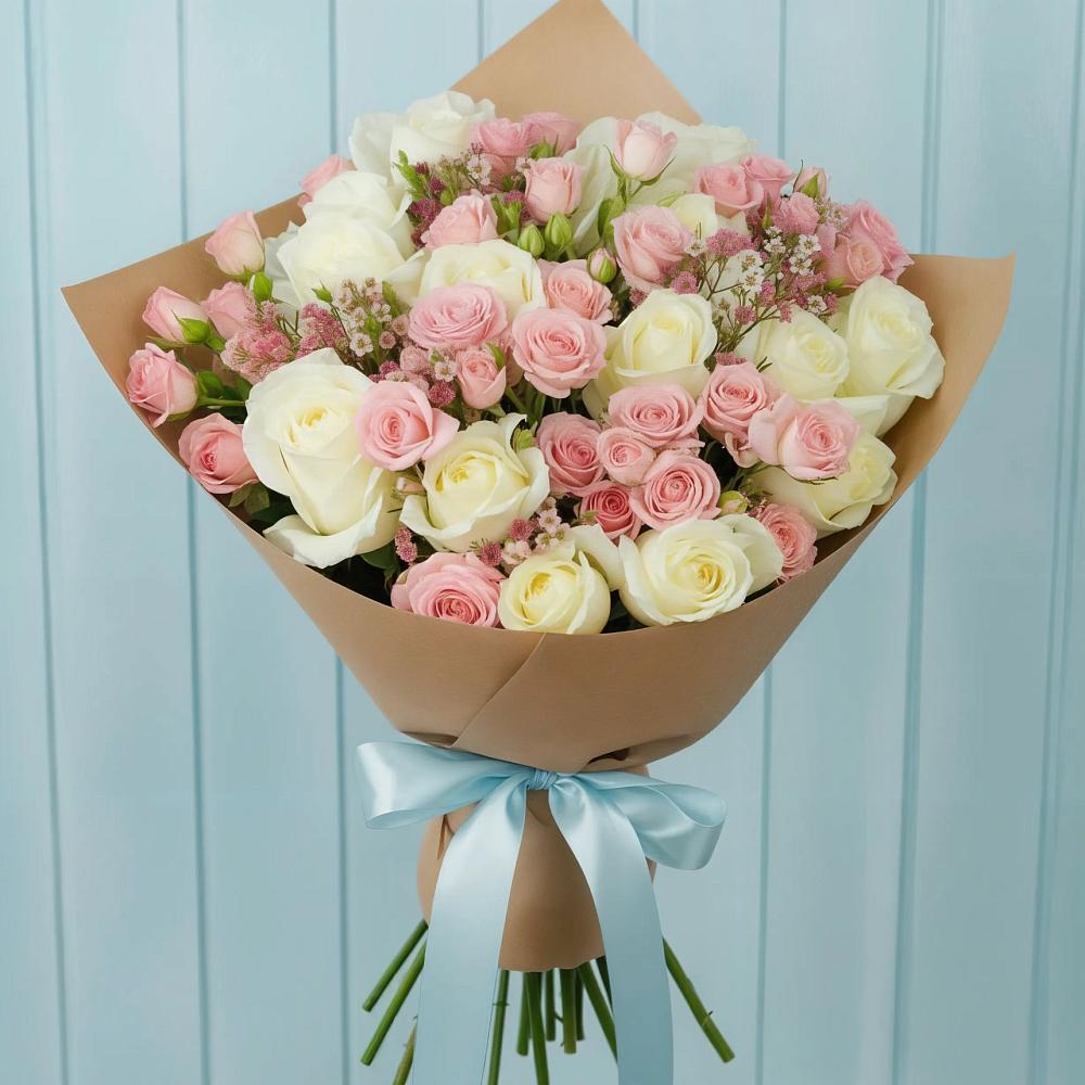 Букет цветов из: Розы в Васильевке