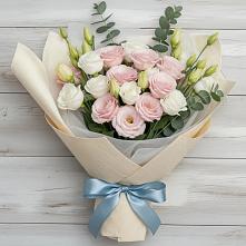 Букет цветов из:  Лизиантусы #REPLACE_PRED# Васильевке