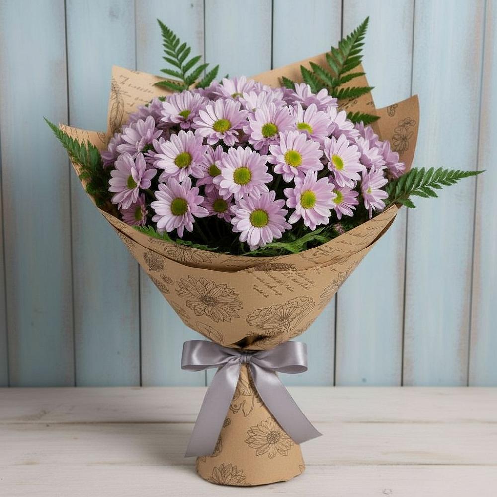Букет цветов из: Хризантемы в Васильевке