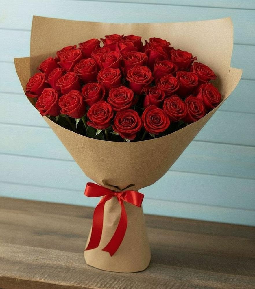 Букет Красные розы Милано в Васильевке