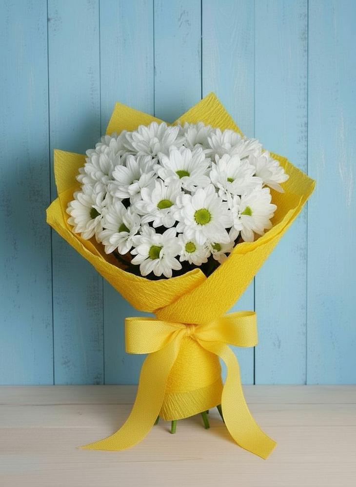 Букет цветов из: Хризантемы в Васильевке