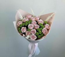 Букет цветов из:  Розы и Хризантемы в Васильевке
