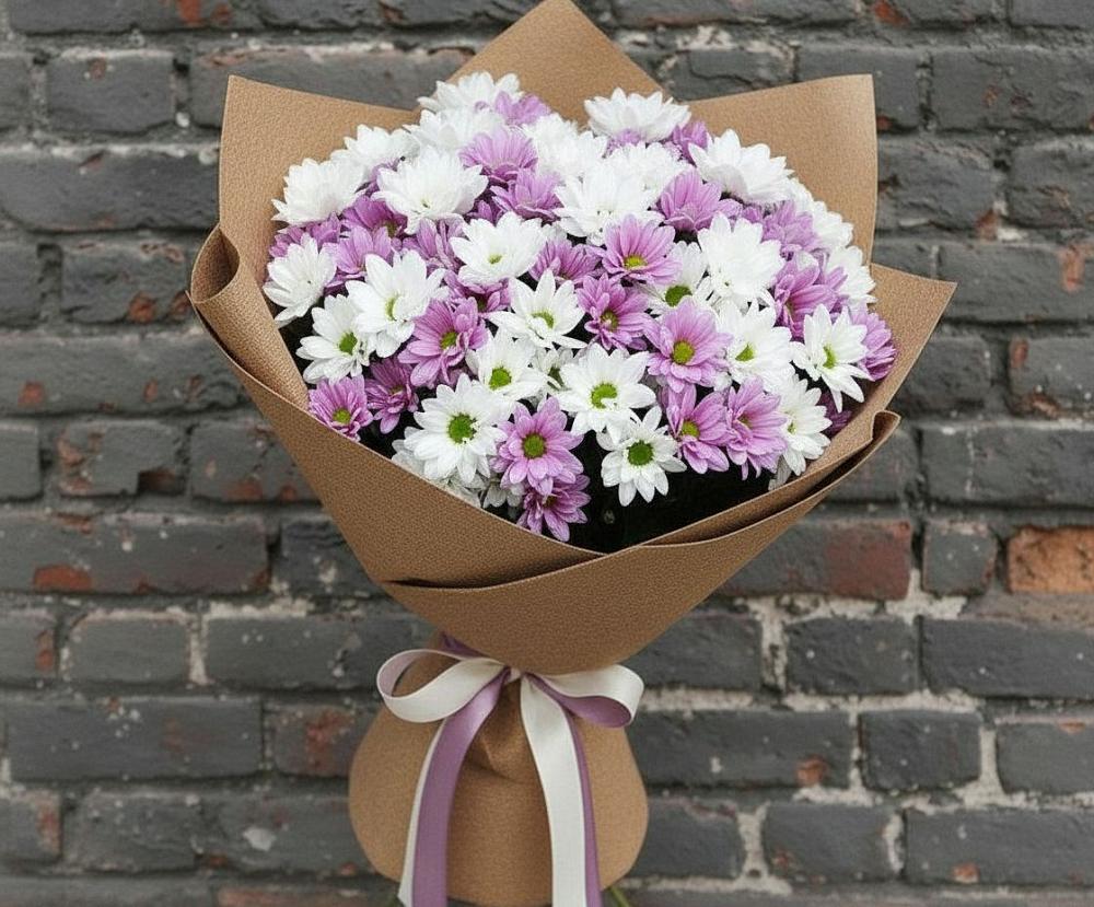 Букет цветов из: Хризантемы в Васильевке