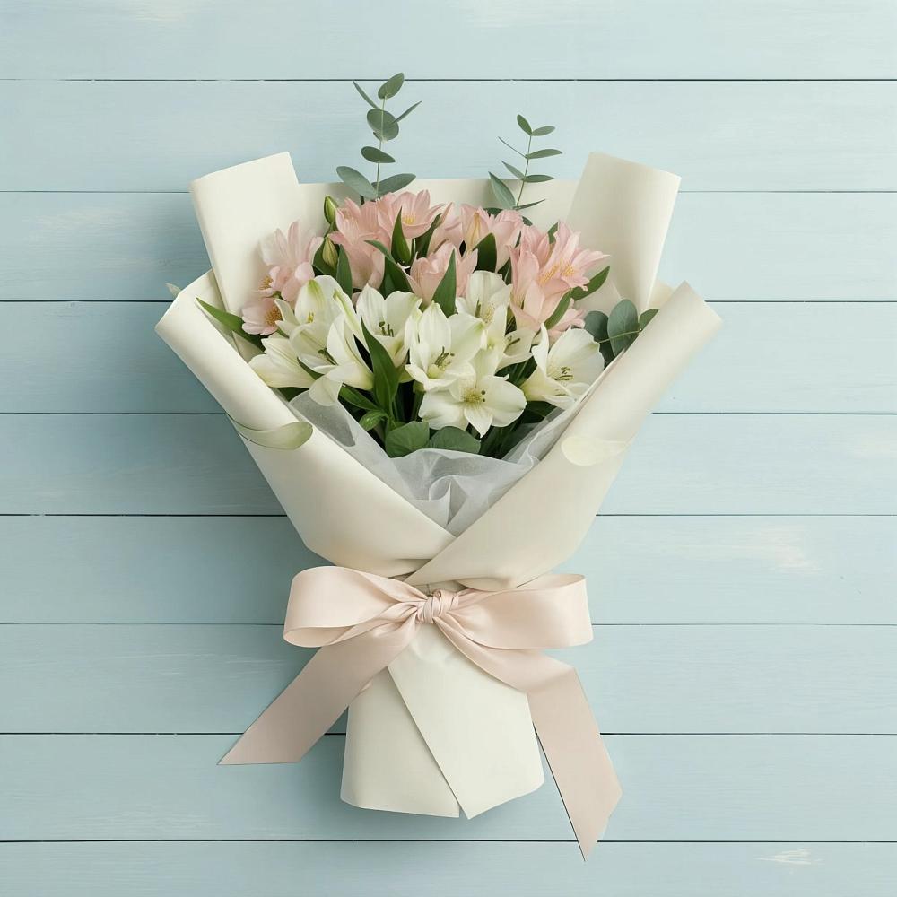 Букет цветов из: Альстромерии в Васильевке