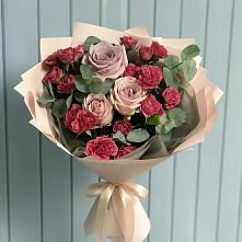 Букет цветов из:  Гвоздики и Розы в Васильевке