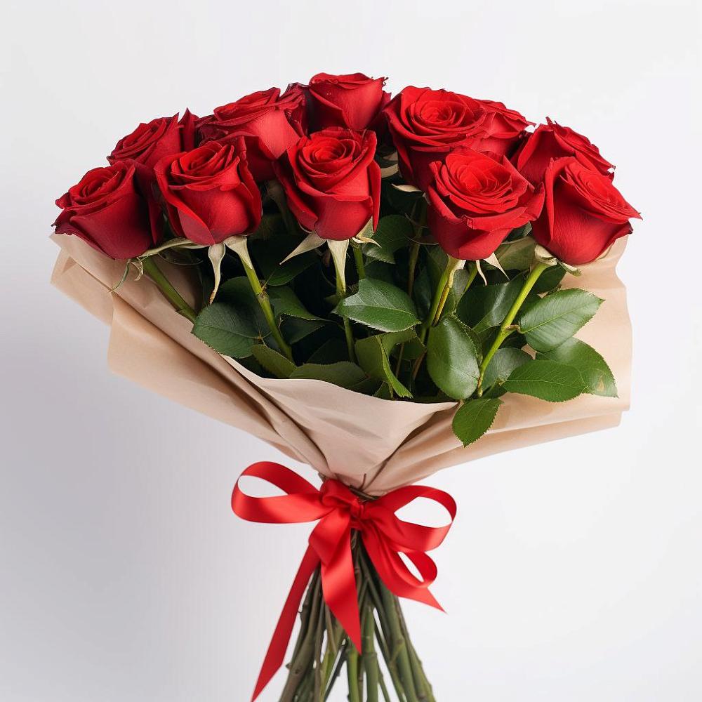 Букет 11 Красных роз Эдлесс Лав в Васильевке